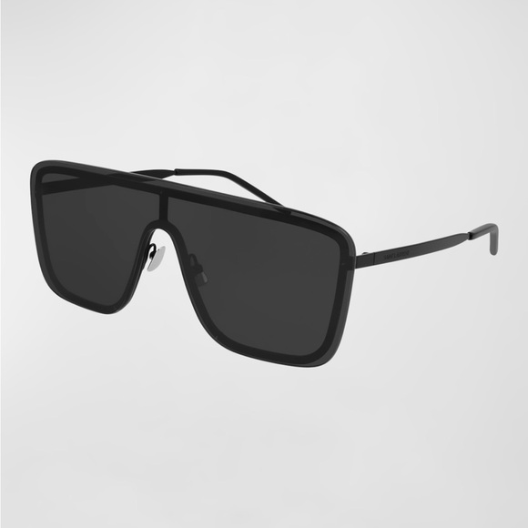 Saint Laurent Mask Shield Mirrored Sunglasses - Picture 1 of 7
